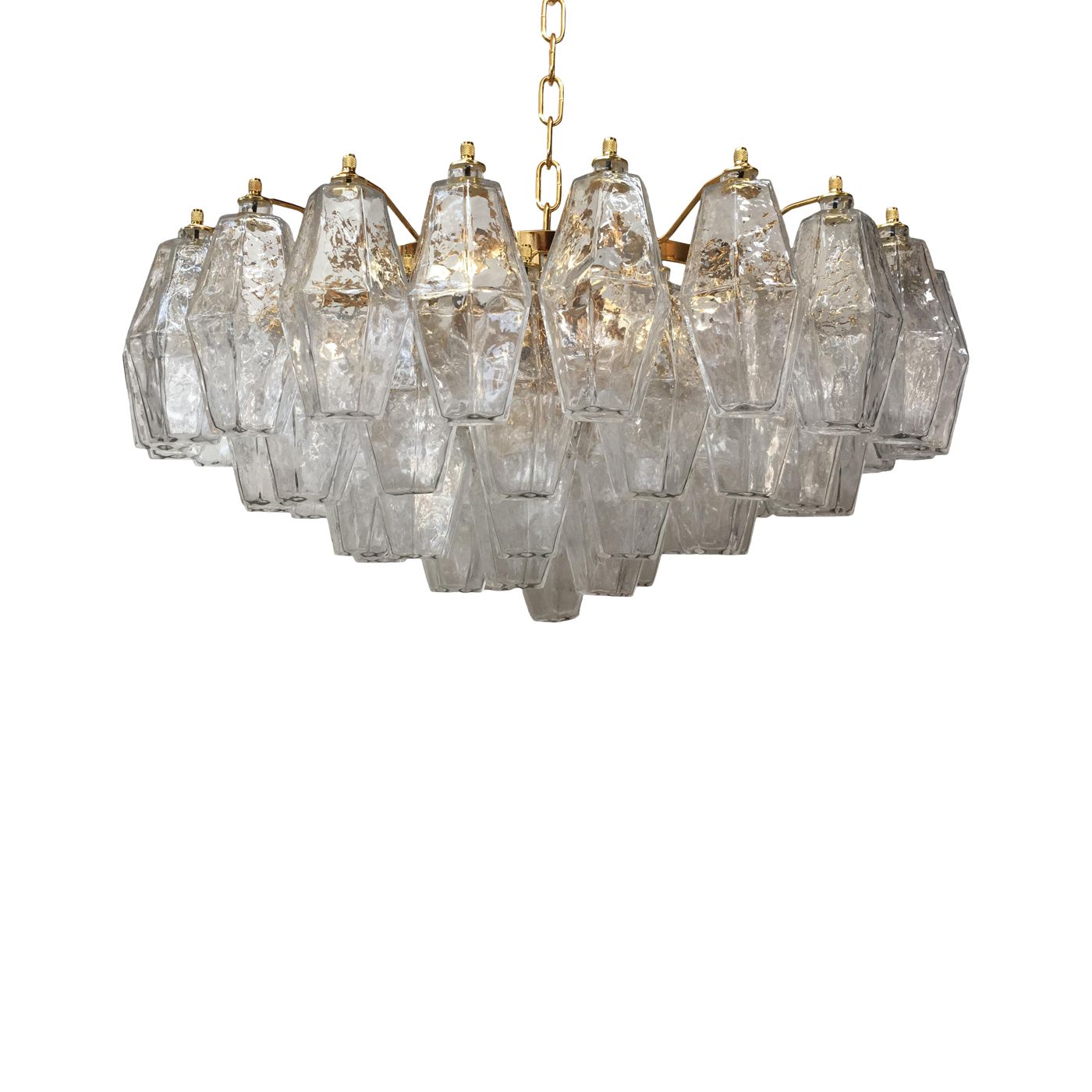 Impressive Murano Glass Sputnik Chandelier Poliedro Like Mazzega Zuccheri Venini Barovier Style photo Lighting