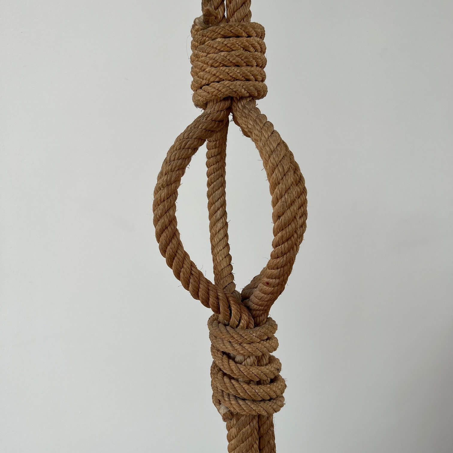 Audoux Minet Rope Work Mid Century French Floor Lamp photo 1200.0