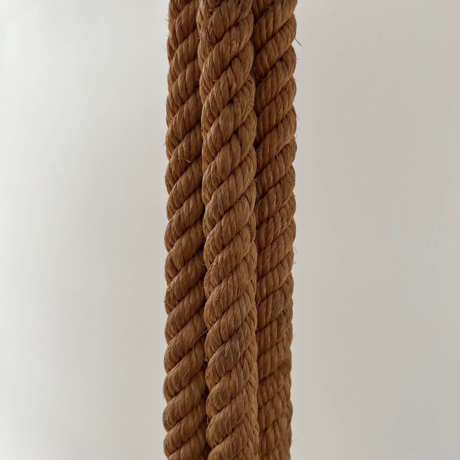 Audoux Minet Rope Work Mid Century French Floor Lamp photo vintage