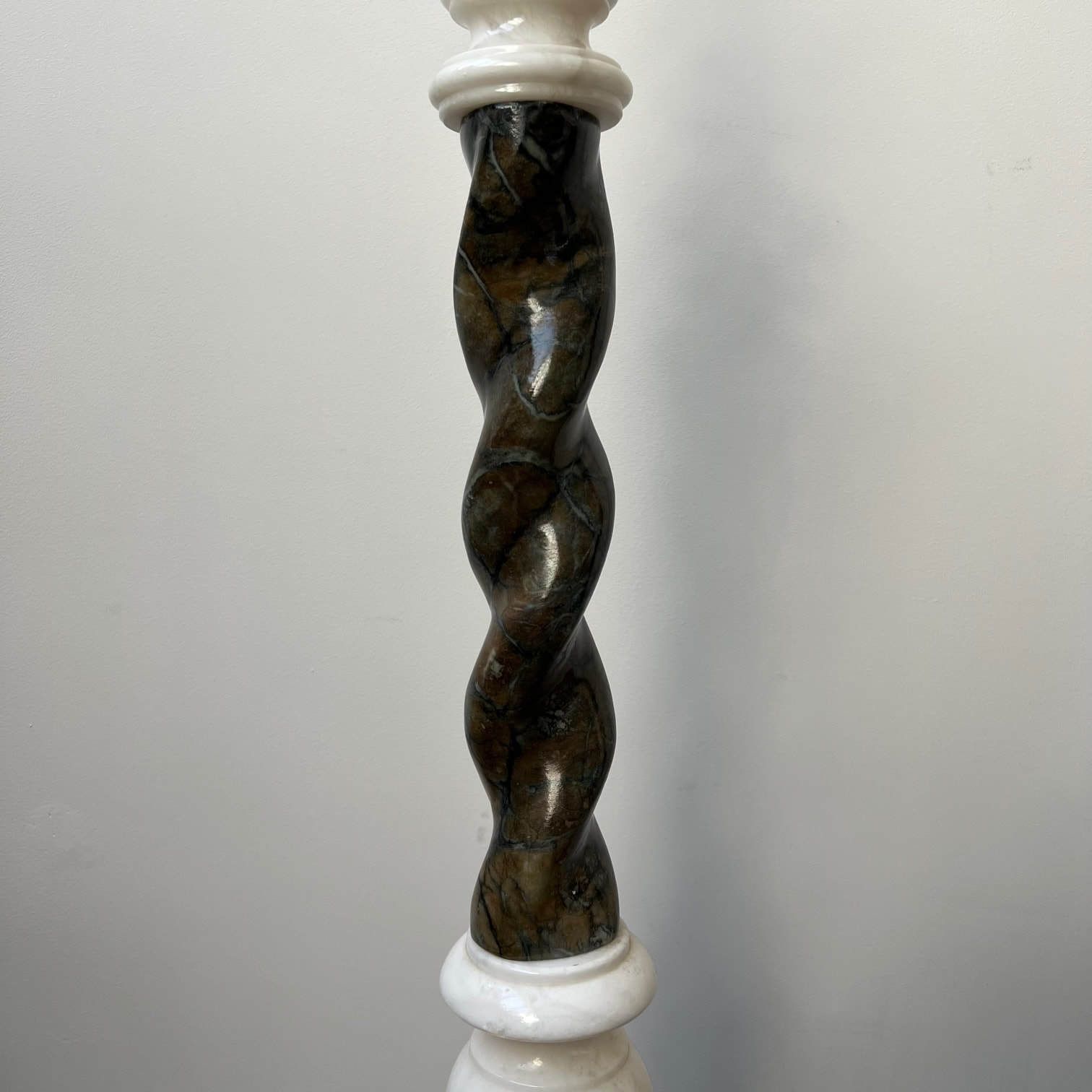 Pair Of Swedish Mid Century Marble Floor Lamps photo for sale