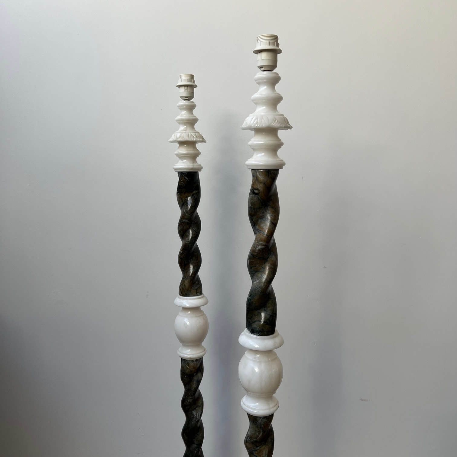 Pair Of Swedish Mid Century Marble Floor Lamps photo 1600.0