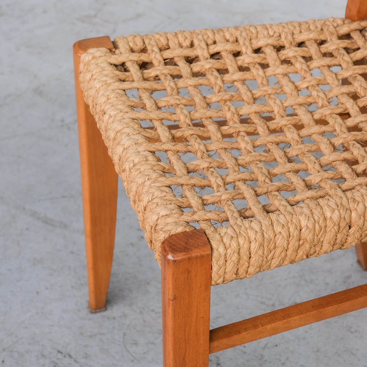 French Mid Century Rope Dining Chairs Attr. To Audoux Minet photo 3650.0