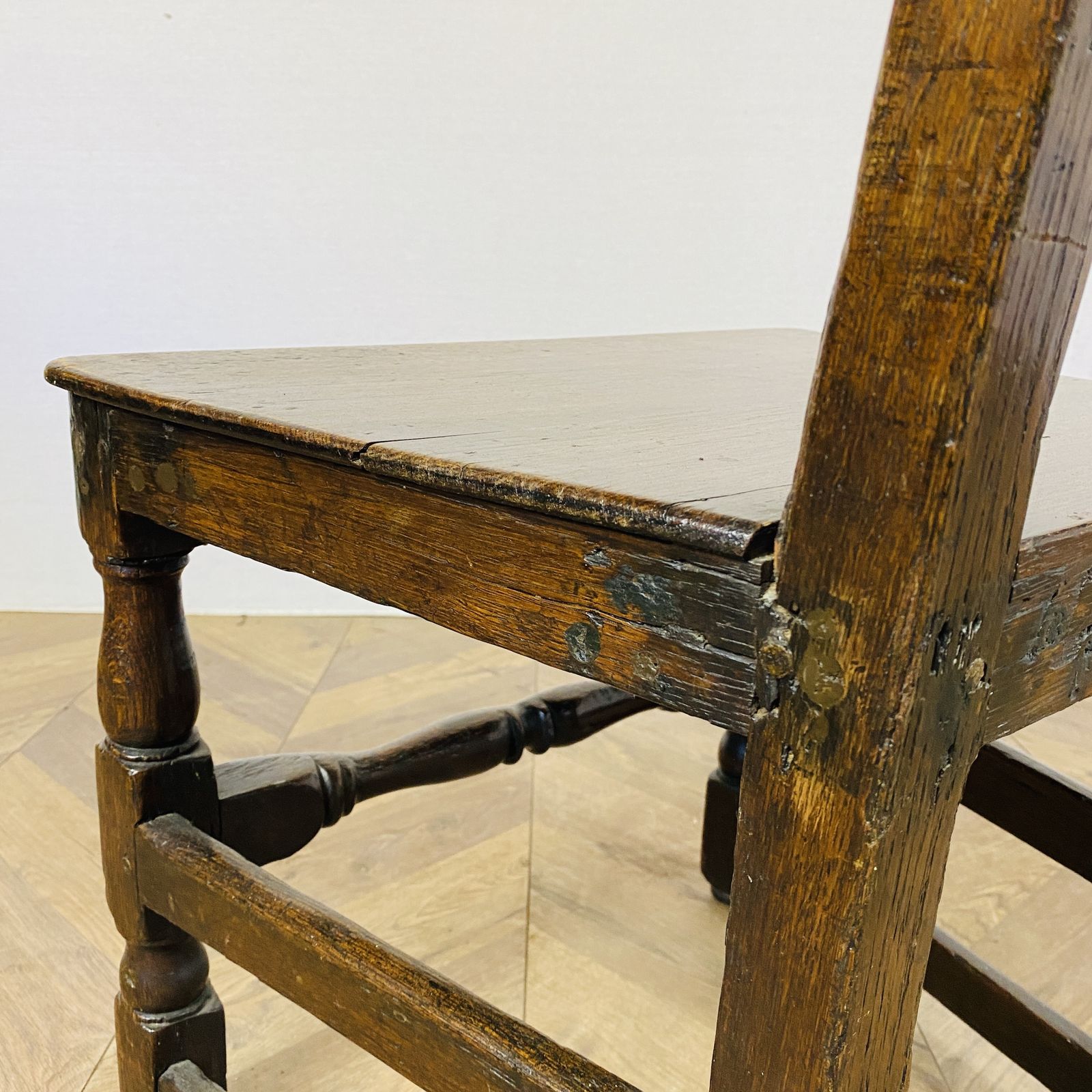 Antique English Oak 17th Century Hall Chair photo buy