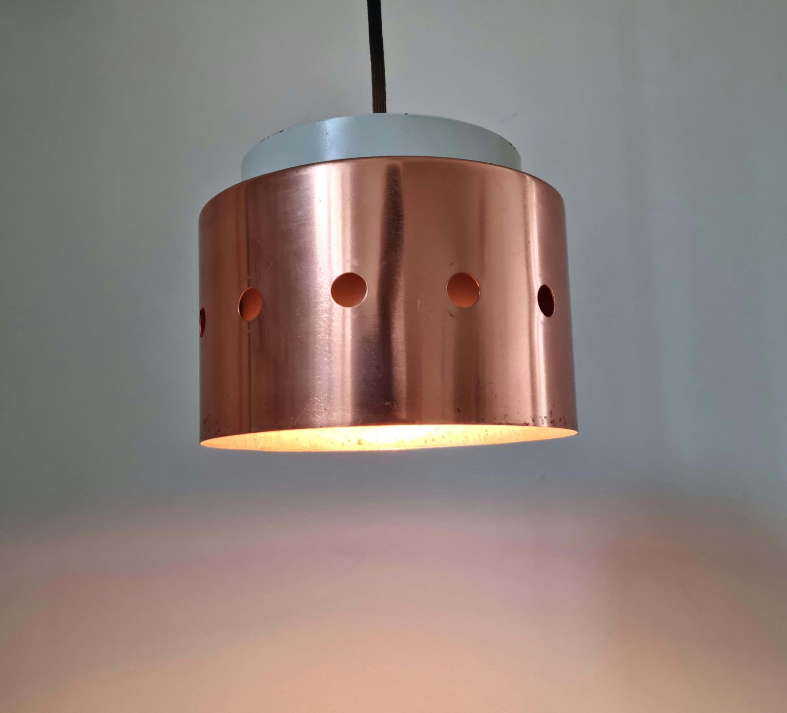 Midcentury Rare Pendant In Style Of Jo Hammerborg, Denmark, 1960s photo 308.0