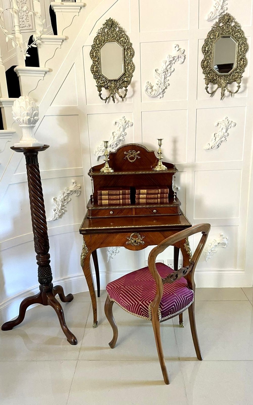 2995.0 Fine Quality Antique French Kingwood Bonheur Du Jour photo