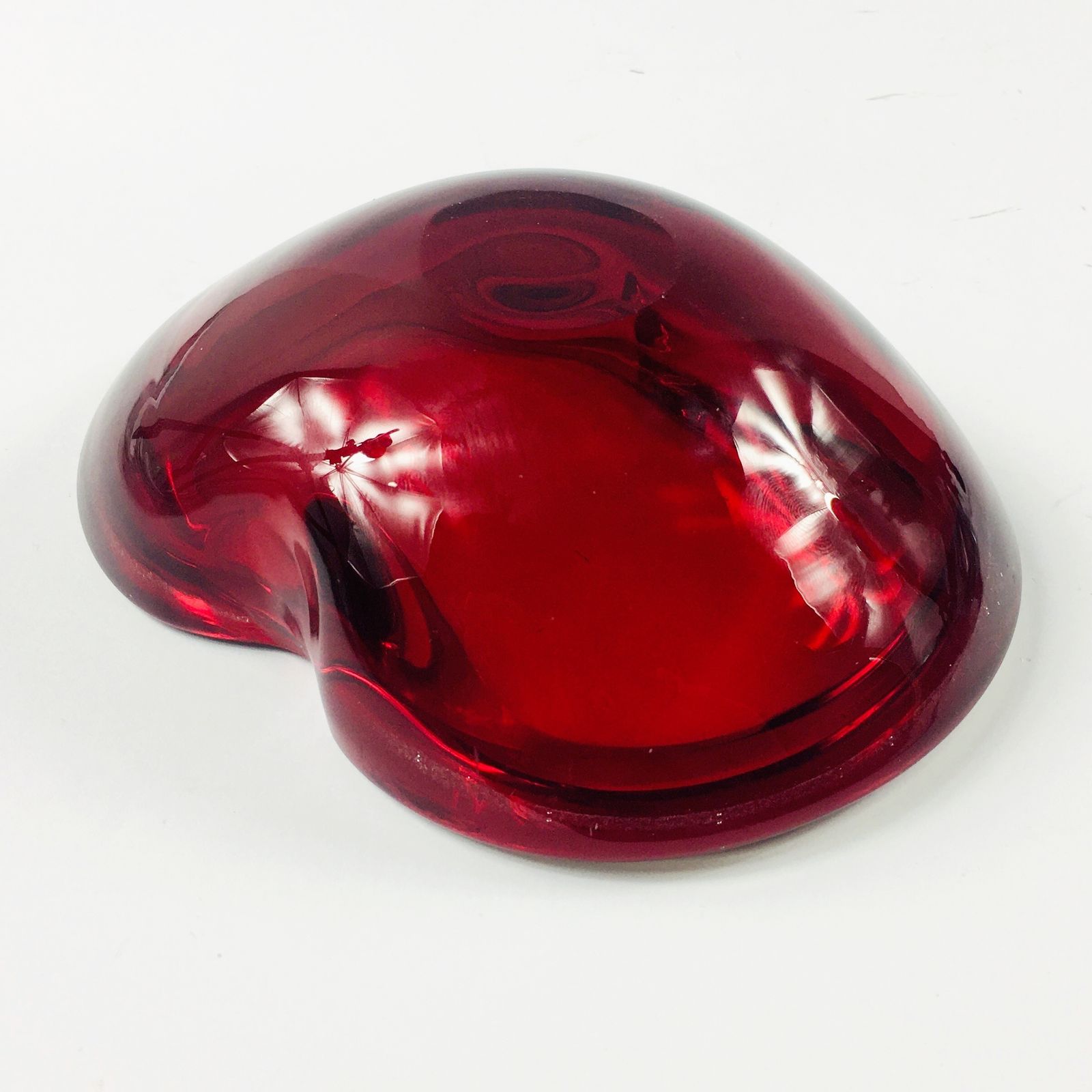 photo furniture Large Murano Sommerso Glass Bowl Or Catch All / Vide Poche, Italy, 1960s
