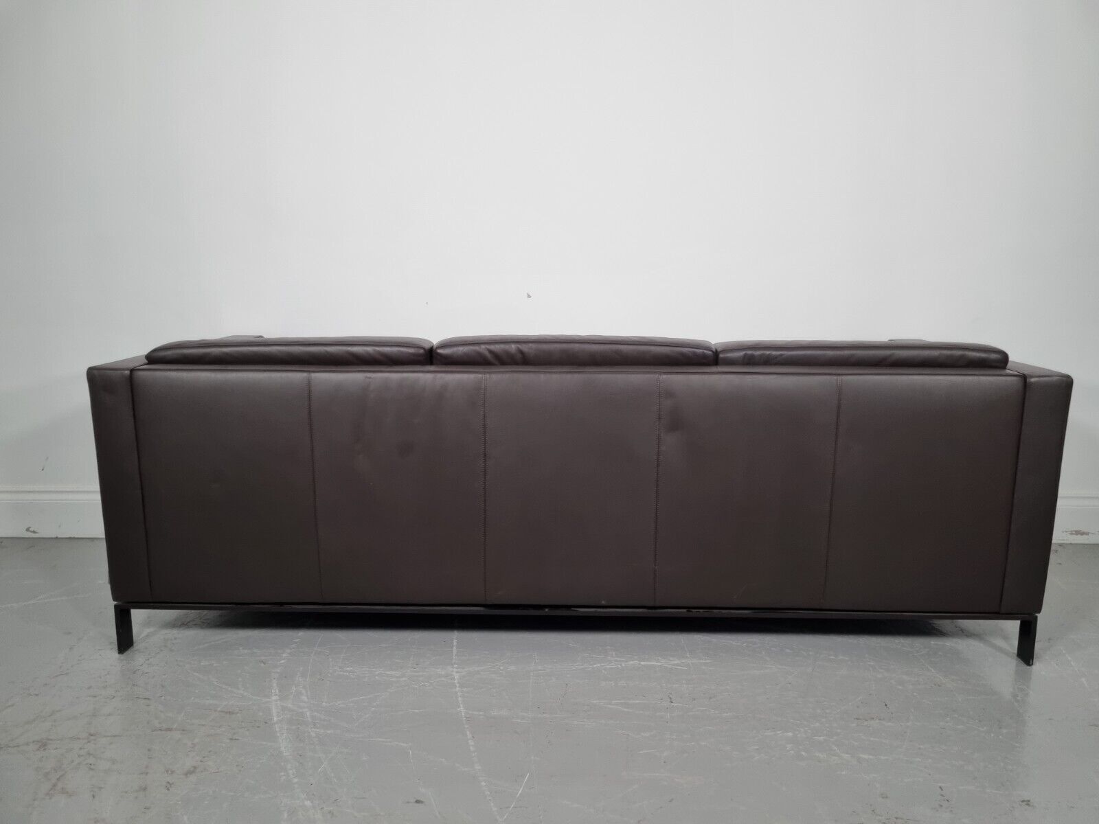Walter Knoll Foster 500 3  Seater Sofa In Chocolate Leather  Excellent Condition photo buy