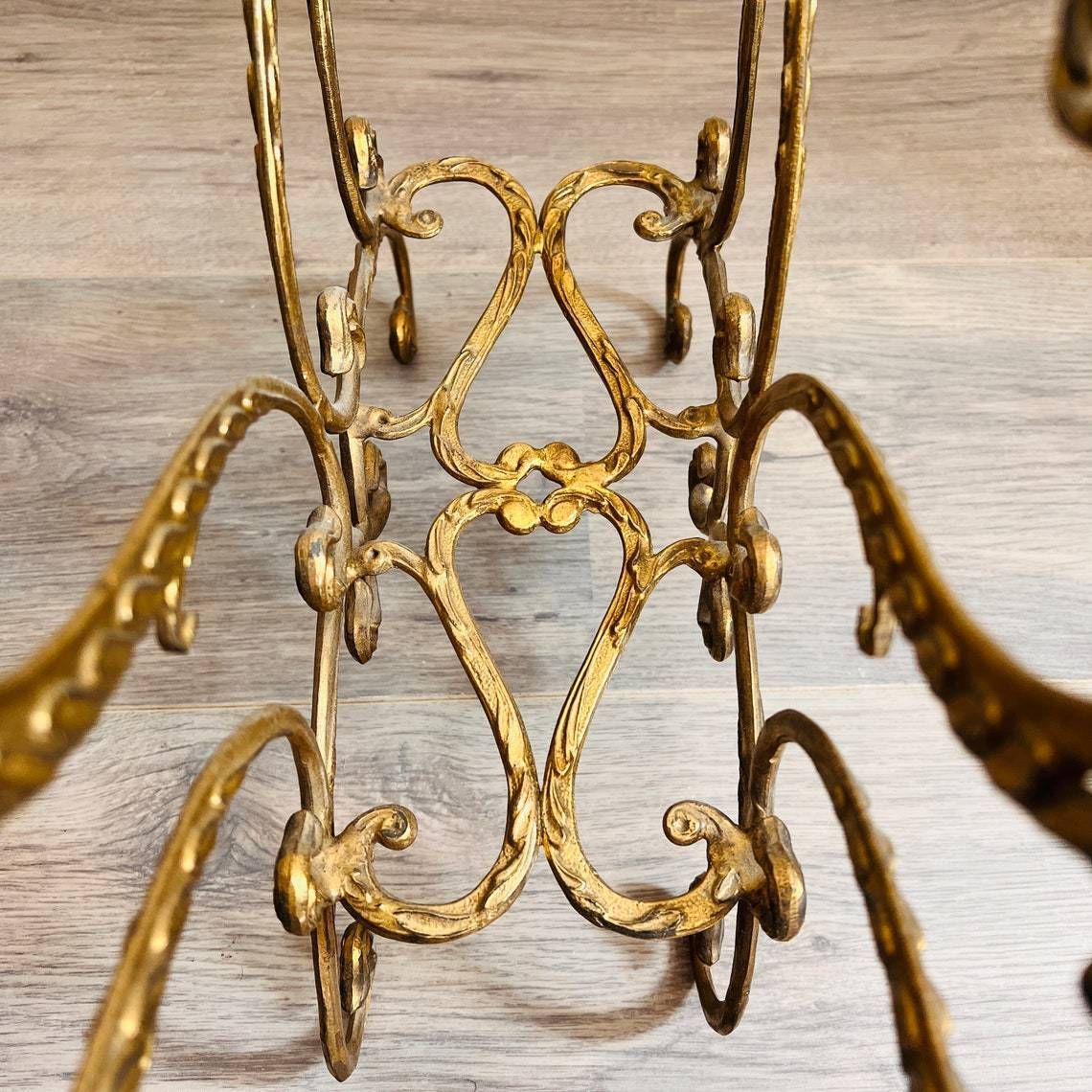 Brass Bronze Newspaper's Magazines Holder Hard To Find photo vinterior