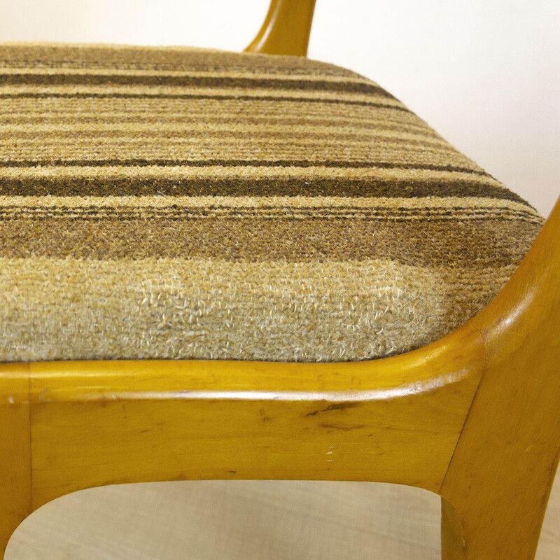 Mid Century French Upholstered Chair By Self, 1960s photo for sale