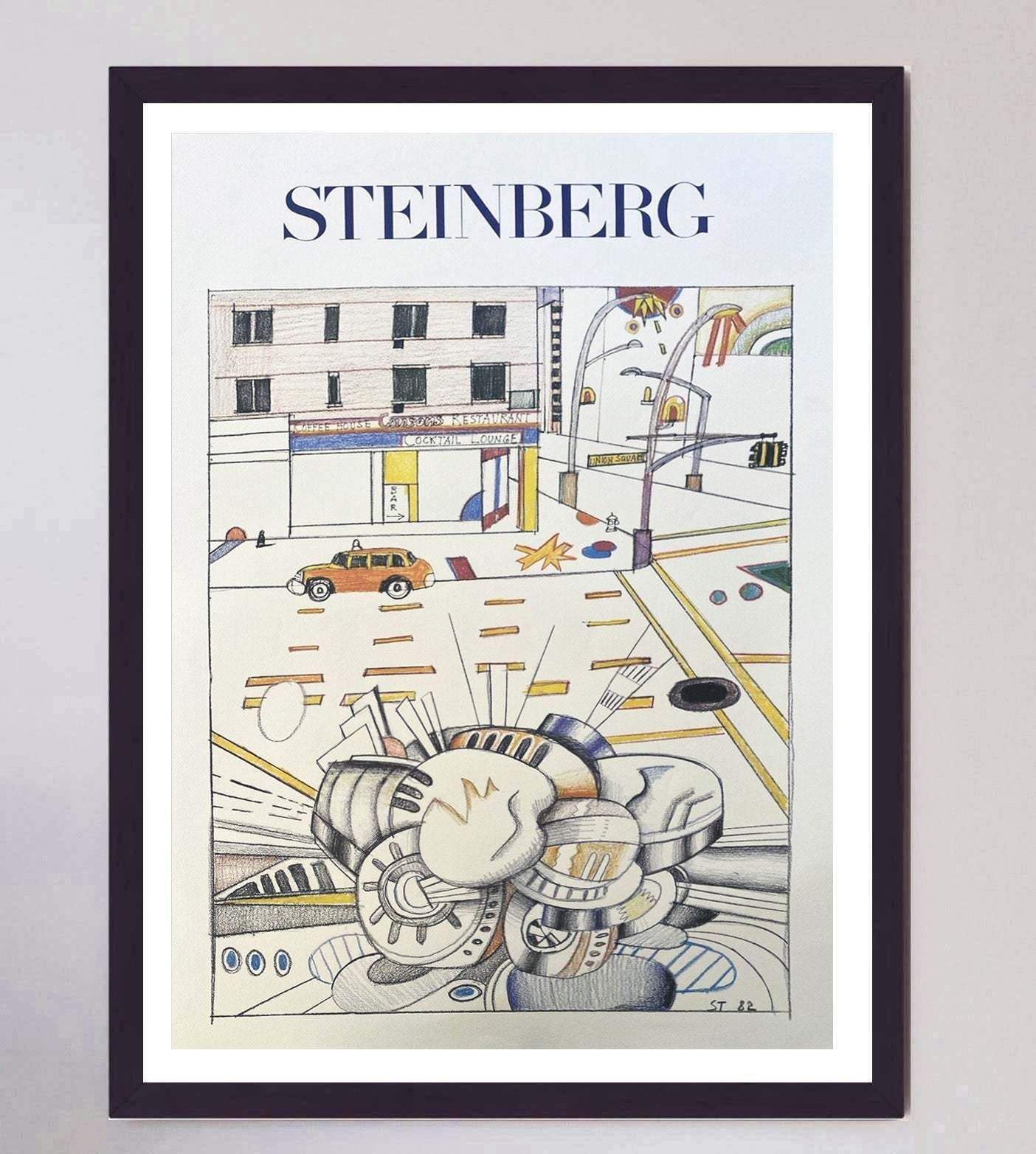 Saul Steinberg   Union Square Galerie Maeght Original Vintage Poster photo furniture