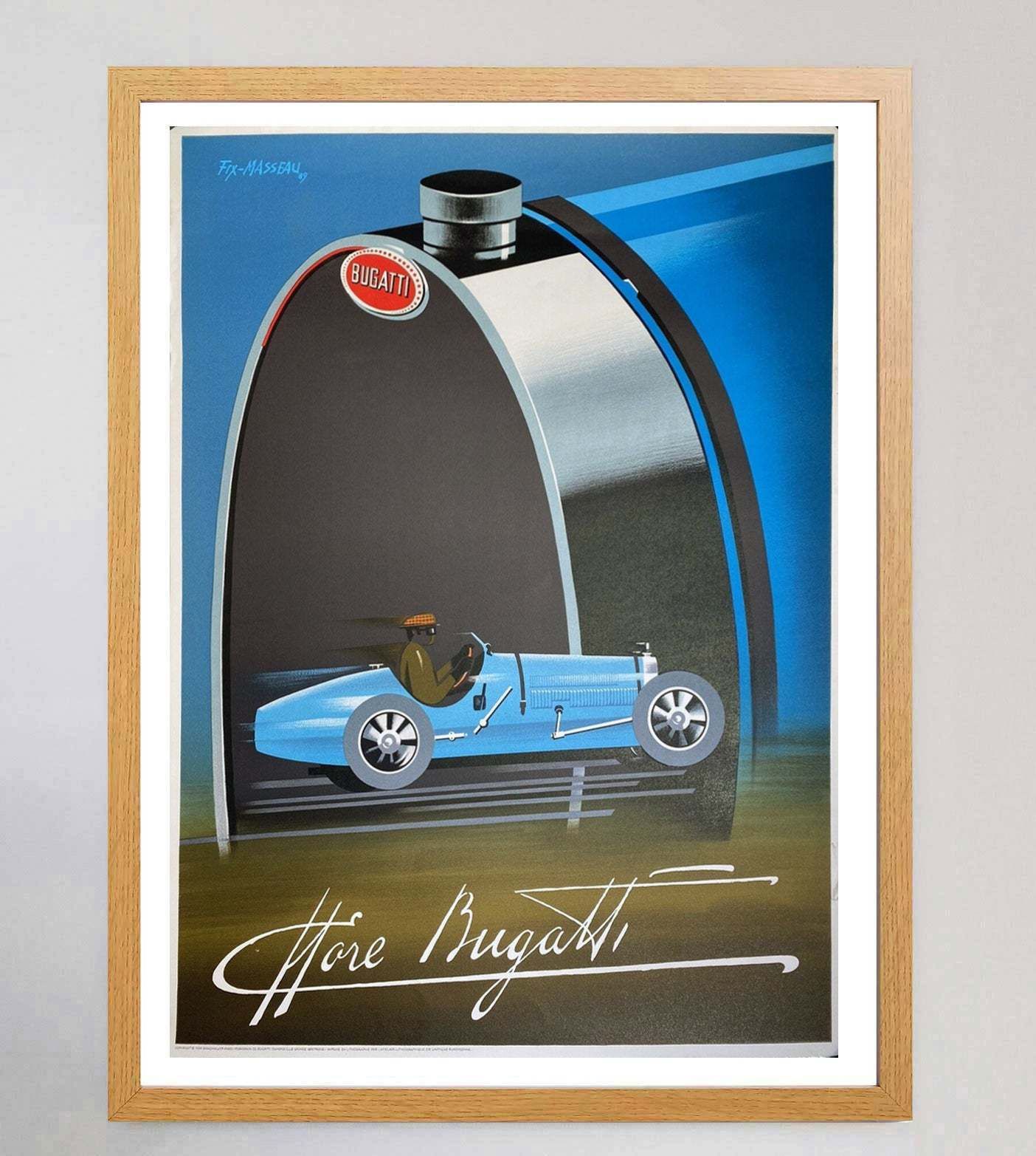 Bugatti Original Vintage Poster photo Art