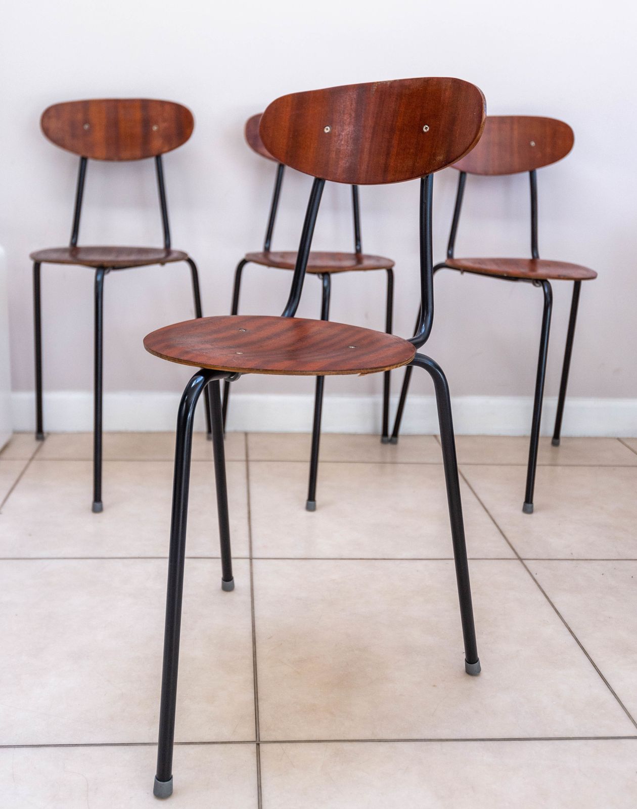 385.0 Vintage Dot Stools By Restool Made In England In The Style Of Arne Jacobson   English 1960’s photo