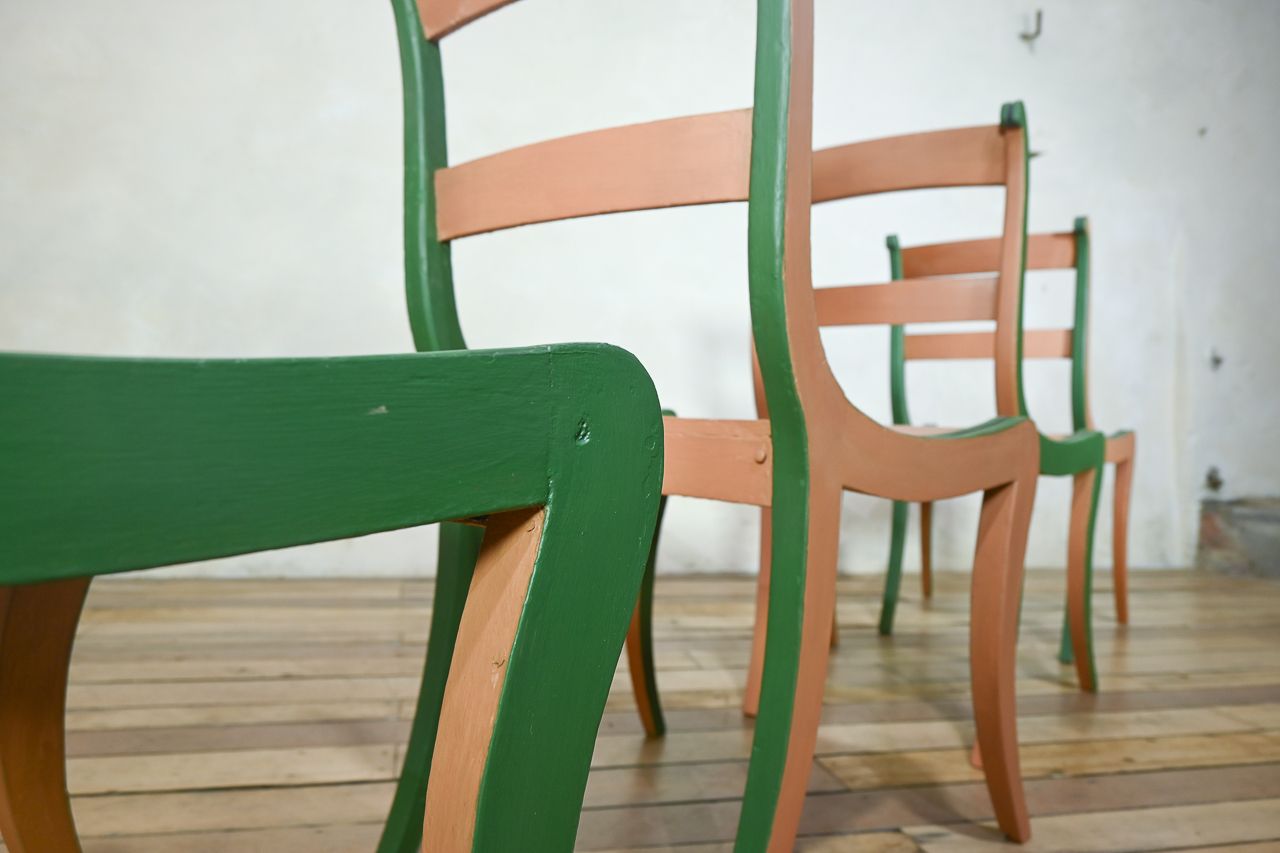 Set Of Four 19th Century Painted Side Chairs photo buy
