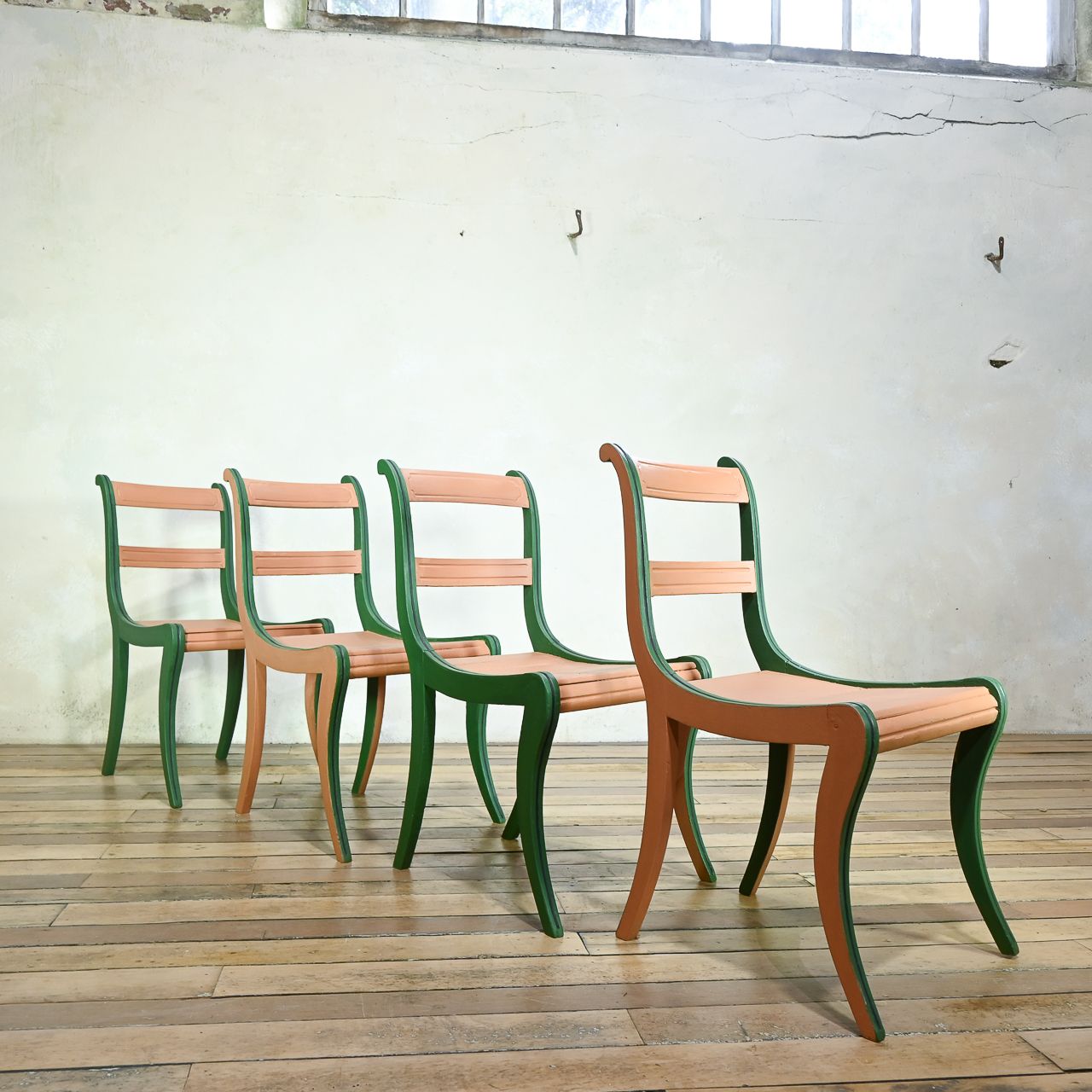 photo furniture Set Of Four 19th Century Painted Side Chairs