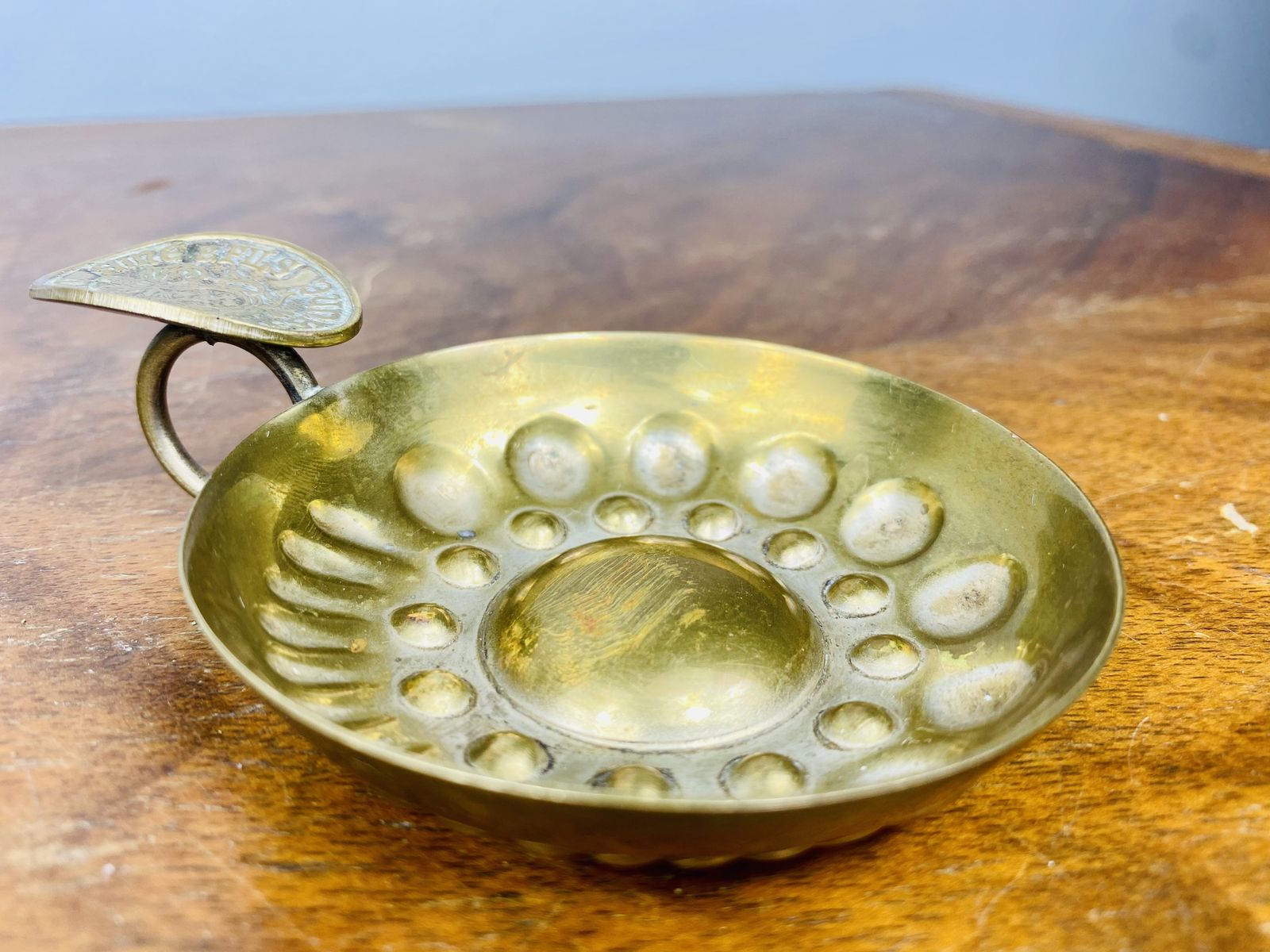 Antique French Sommelier Cup   Tastevin By Bouchard Aine Et Fils photo vintage
