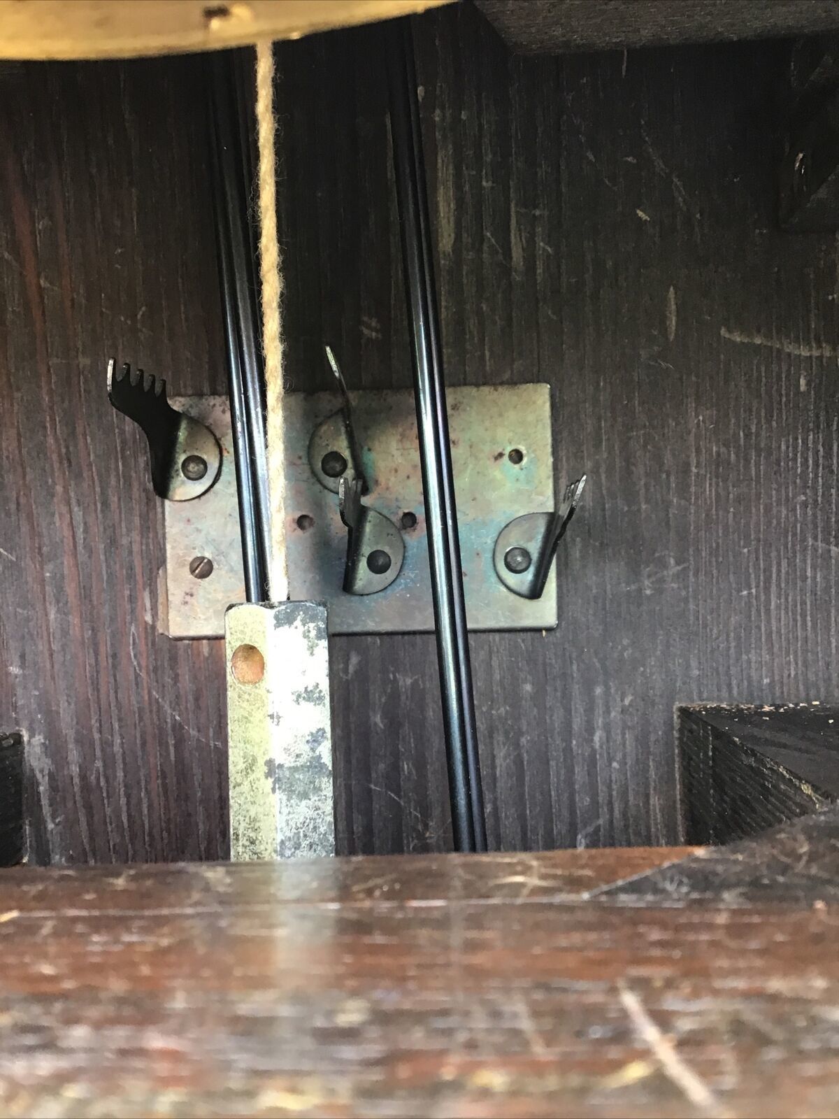 Tall Antique Dark Oak Grandmother Clock. Westminster Needs Some Attention photo 120.0