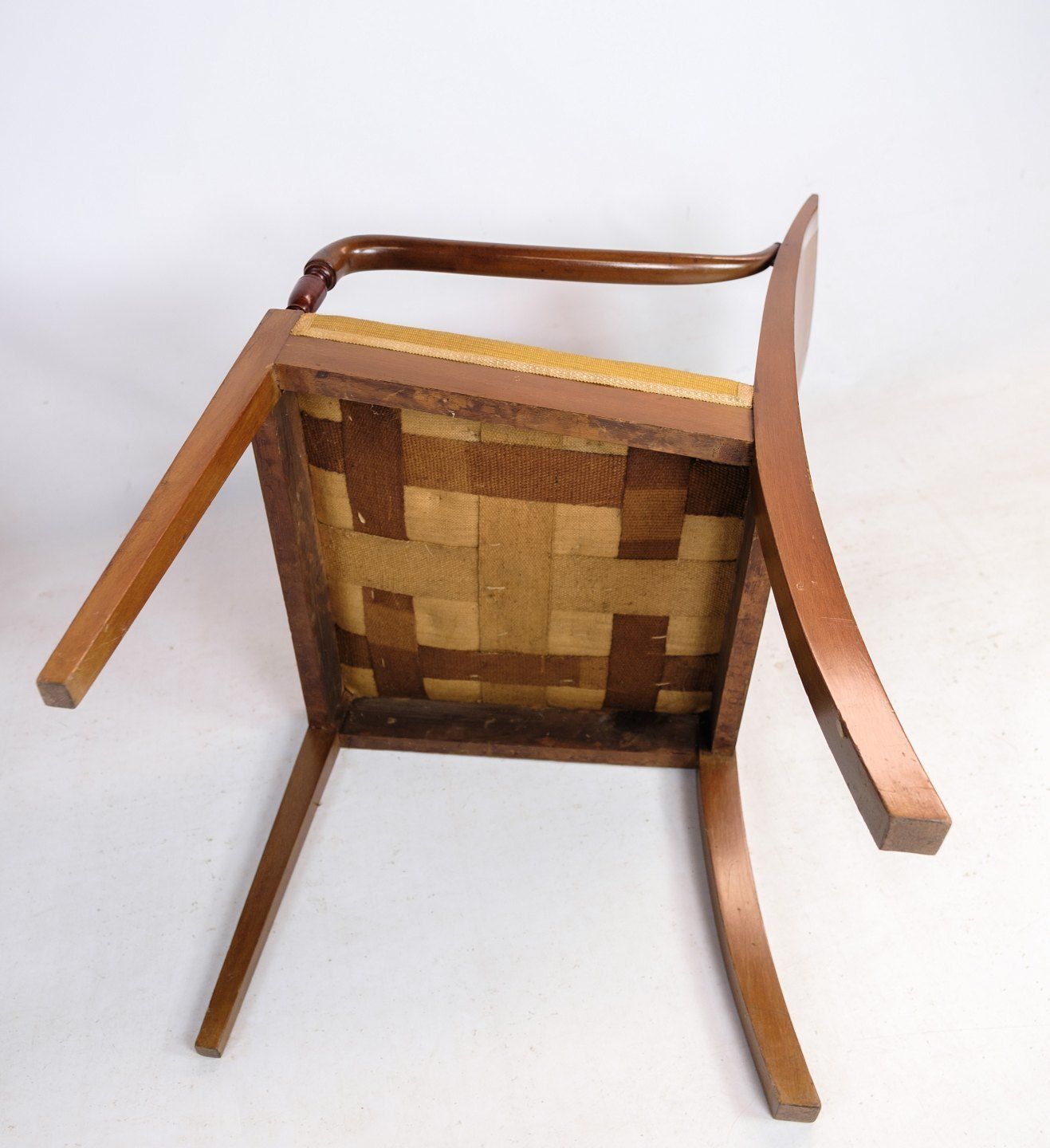 Armchairs Mahogany Empire Marquetry 1920 photo buy
