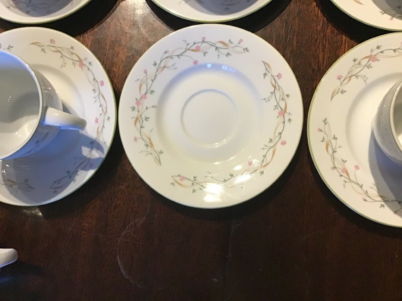 35 Trellis By Inheritance Table Ware Porcelain Teacups On Saucers photo buy