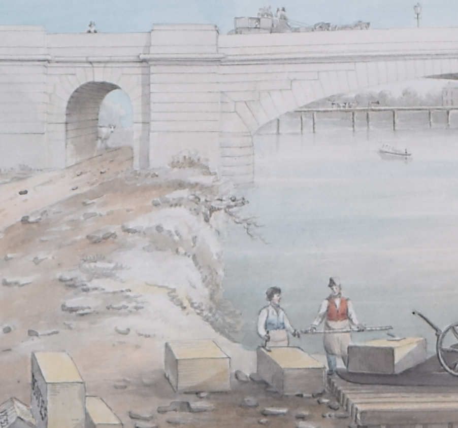 Gideon Yates: View On The Thames With Staines Bridge photo for sale