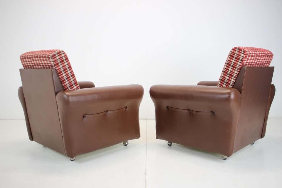 Pair Of Mid Century Design Armchairs,Czechoslovakia,1960's. photo buy