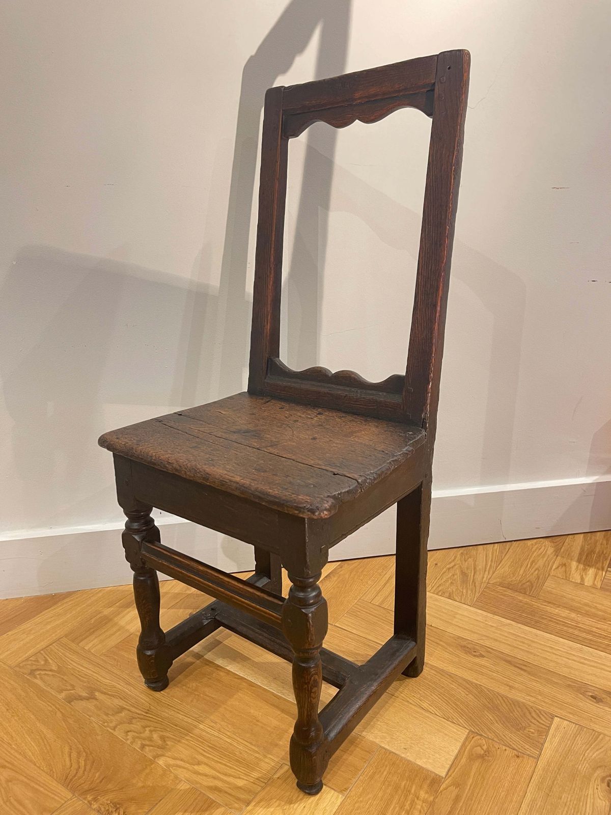 Rare 17th Century Oak Nuns Bench Seat Chair Circa 1600 photo for sale