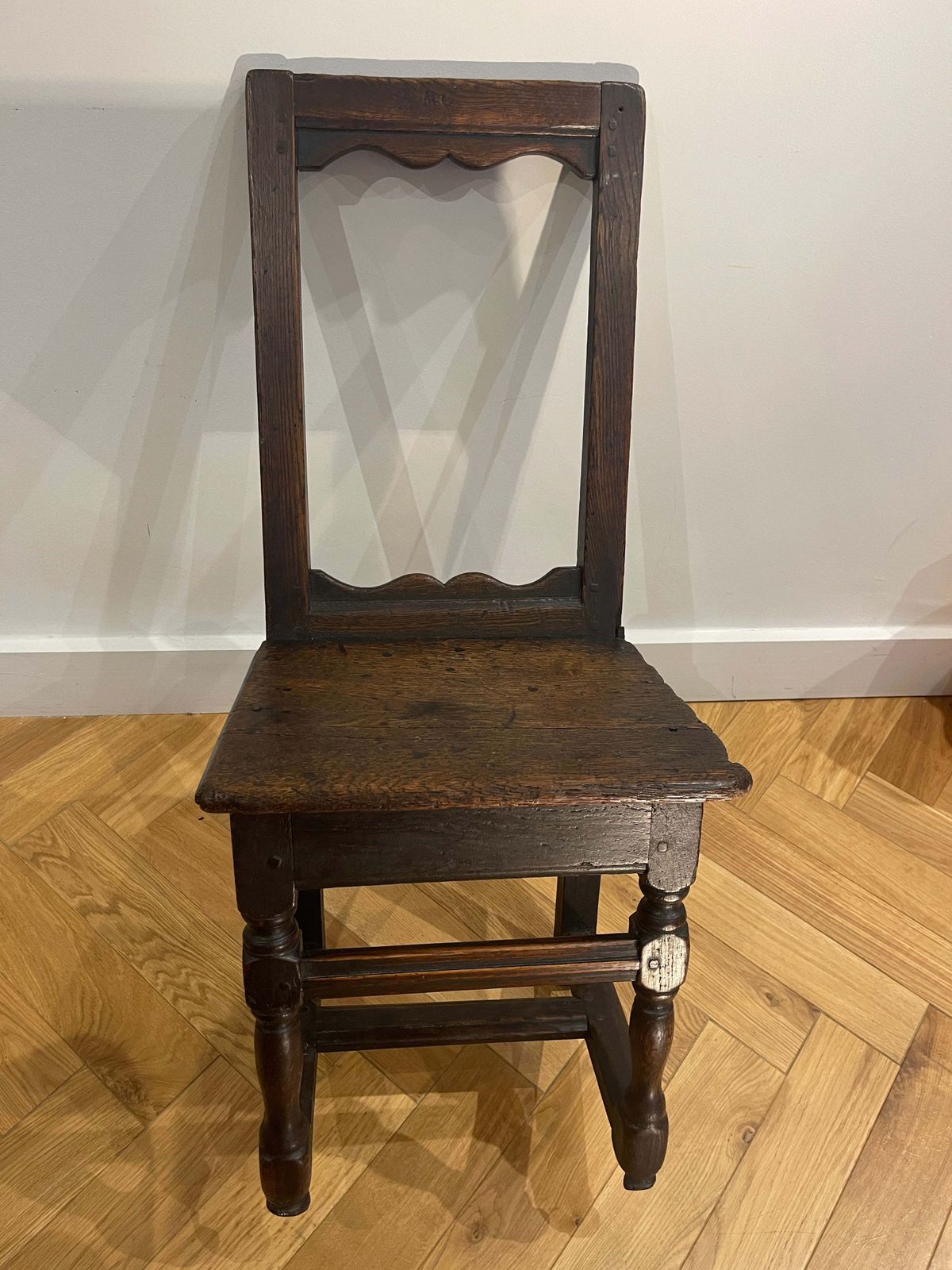 Rare 17th Century Oak Nuns Bench Seat Chair Circa 1600 photo vinterior