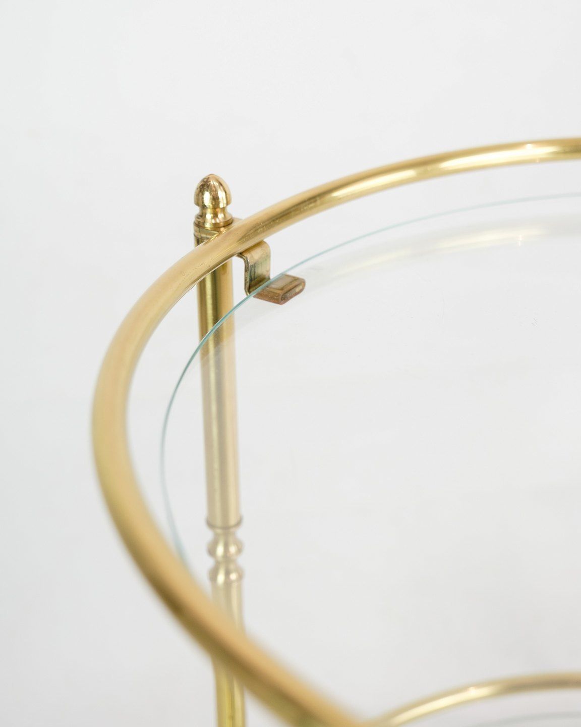 Bar Table In Brass Glass From 1970s photo Furniture