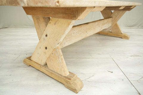 photo for sale Rustic 'X'frame Pine Dining Table