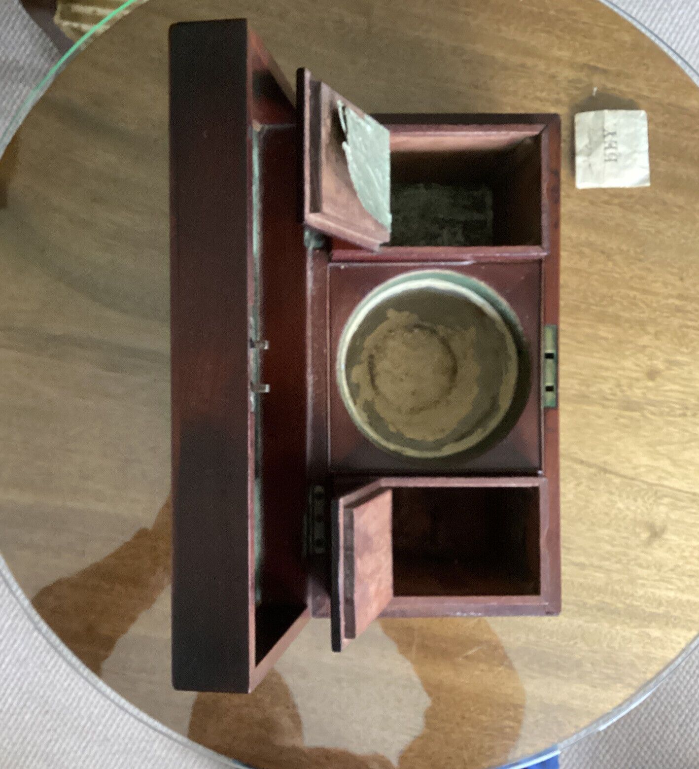 photo furniture Fine Quality George III Cuban Mahogany Tea Caddy With Interior And Key