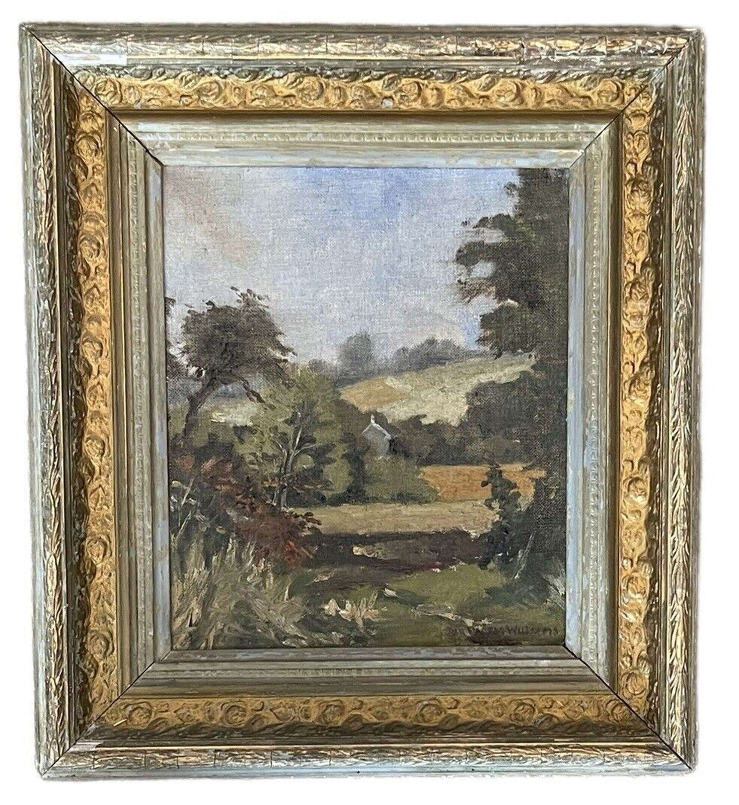 Landscape Oil Painting Amport St Lawrence By Jean Parry Williams photo buy