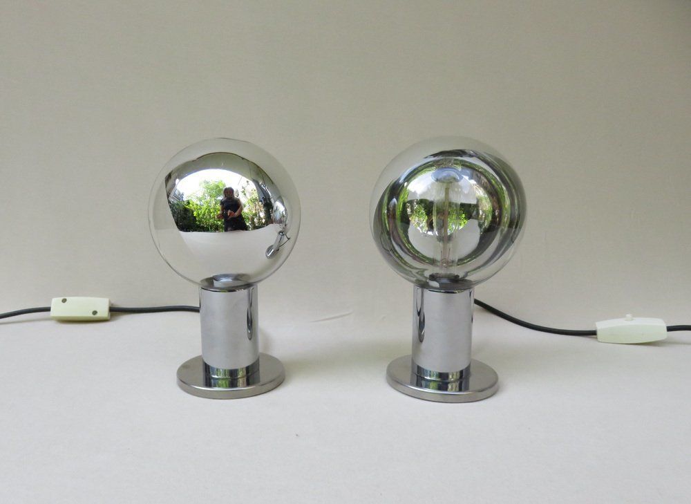 Small Space Age Table Lamps By Motoko Ishii For Staff, 1960s, Set Of 2 photo furniture