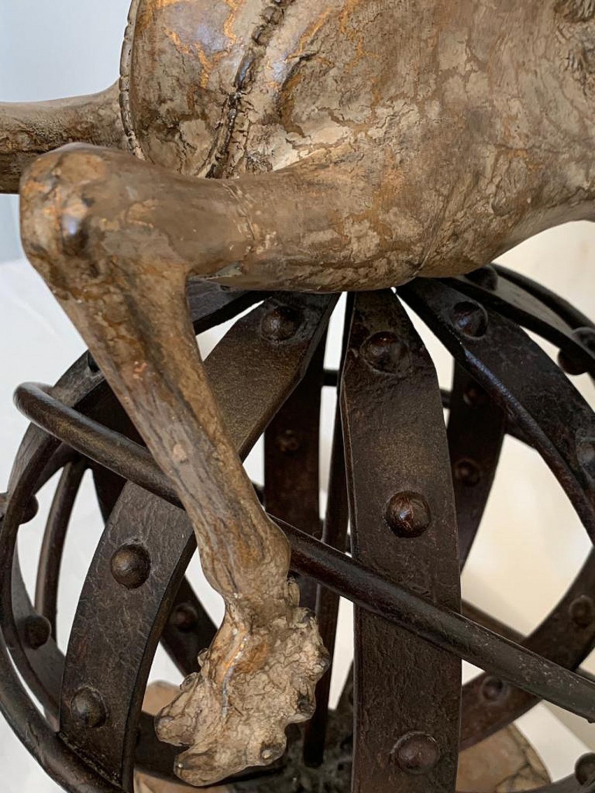 Art Sculpture Of Pegasus On Astrolabe By Lam Lee Group Dallas 1990 photo