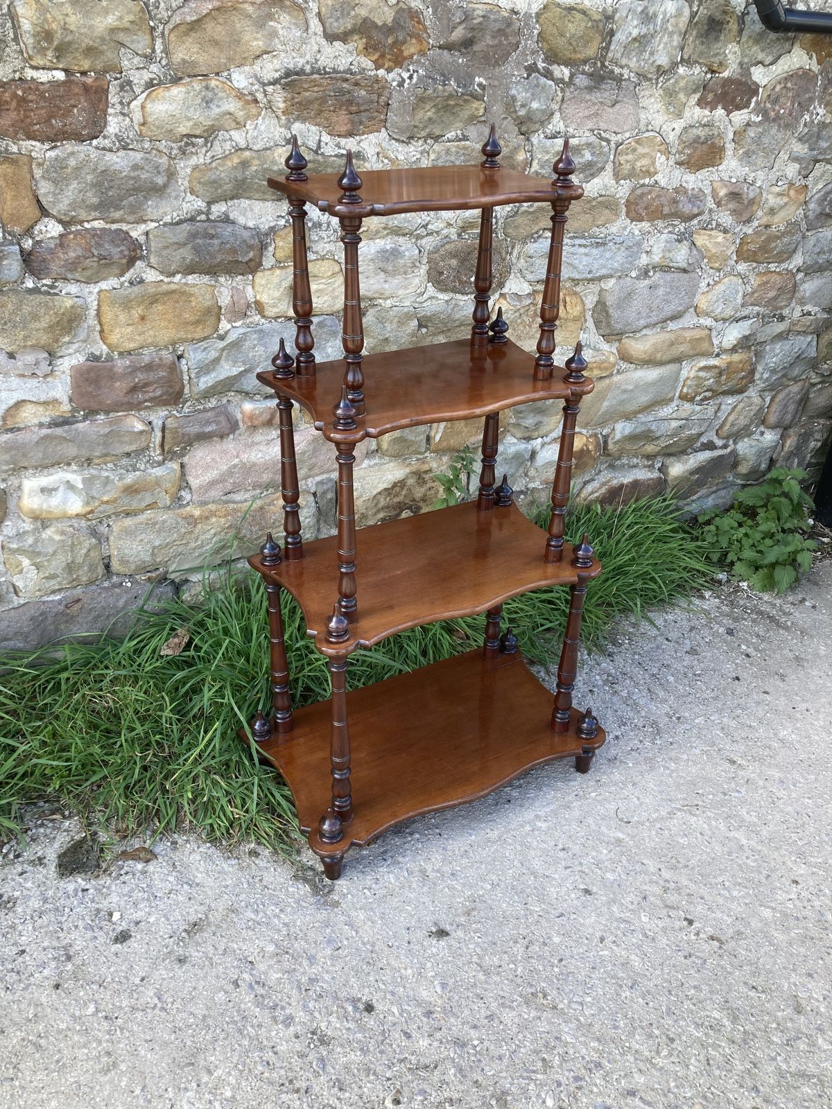 Furniture Victorian Walnut Wot Not photo