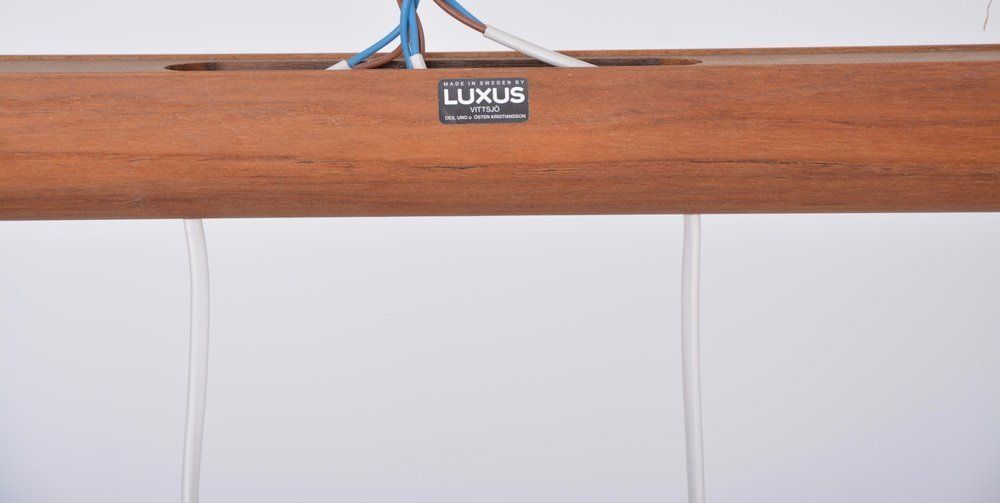Lighting Mid Century Modern Swedish Pendant Lamp By Uno & östen Kristiansson For Luxus, 1960s photo