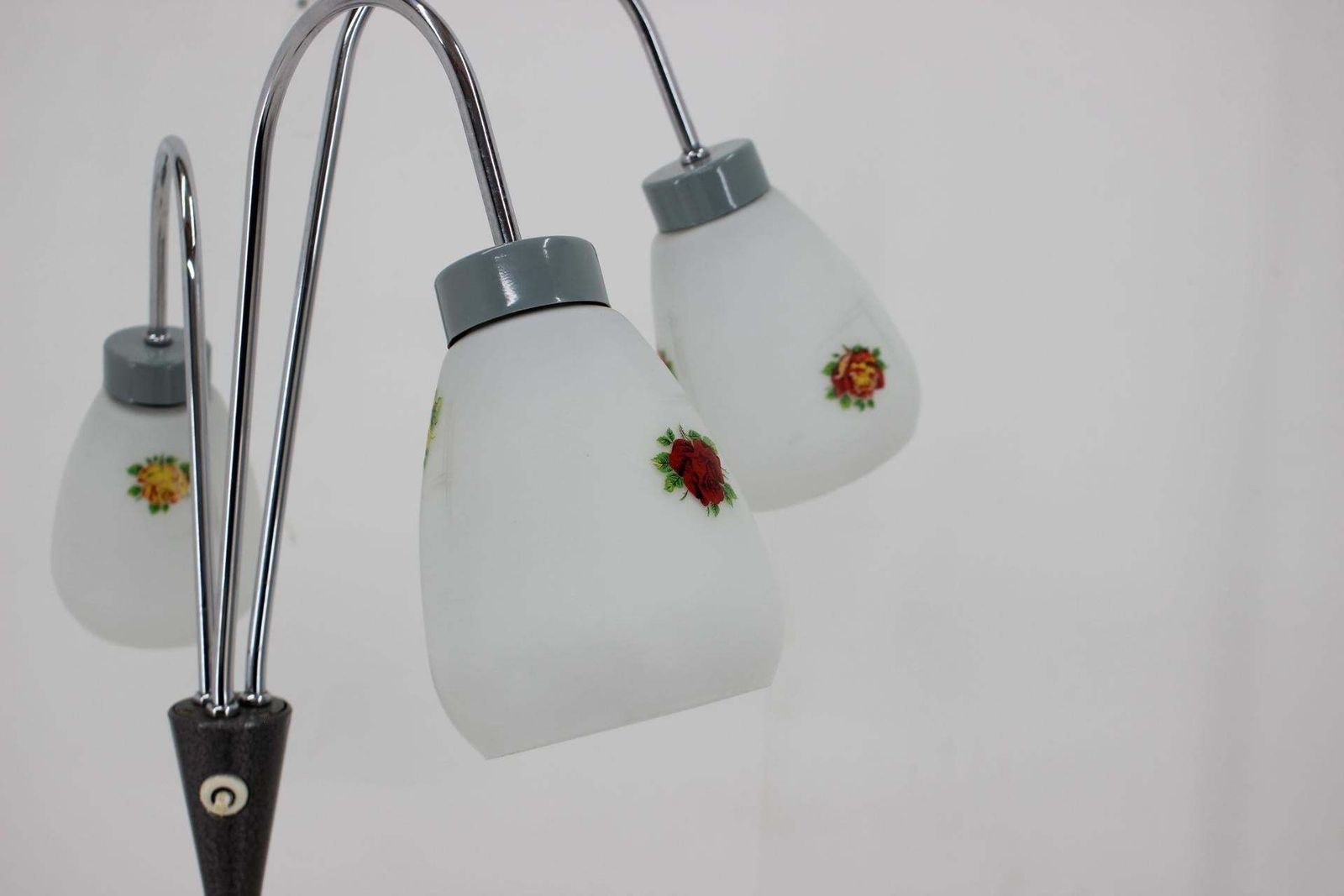 1960s Floor Lamp With Glass Shades ,Czechoslovakia photo vintage