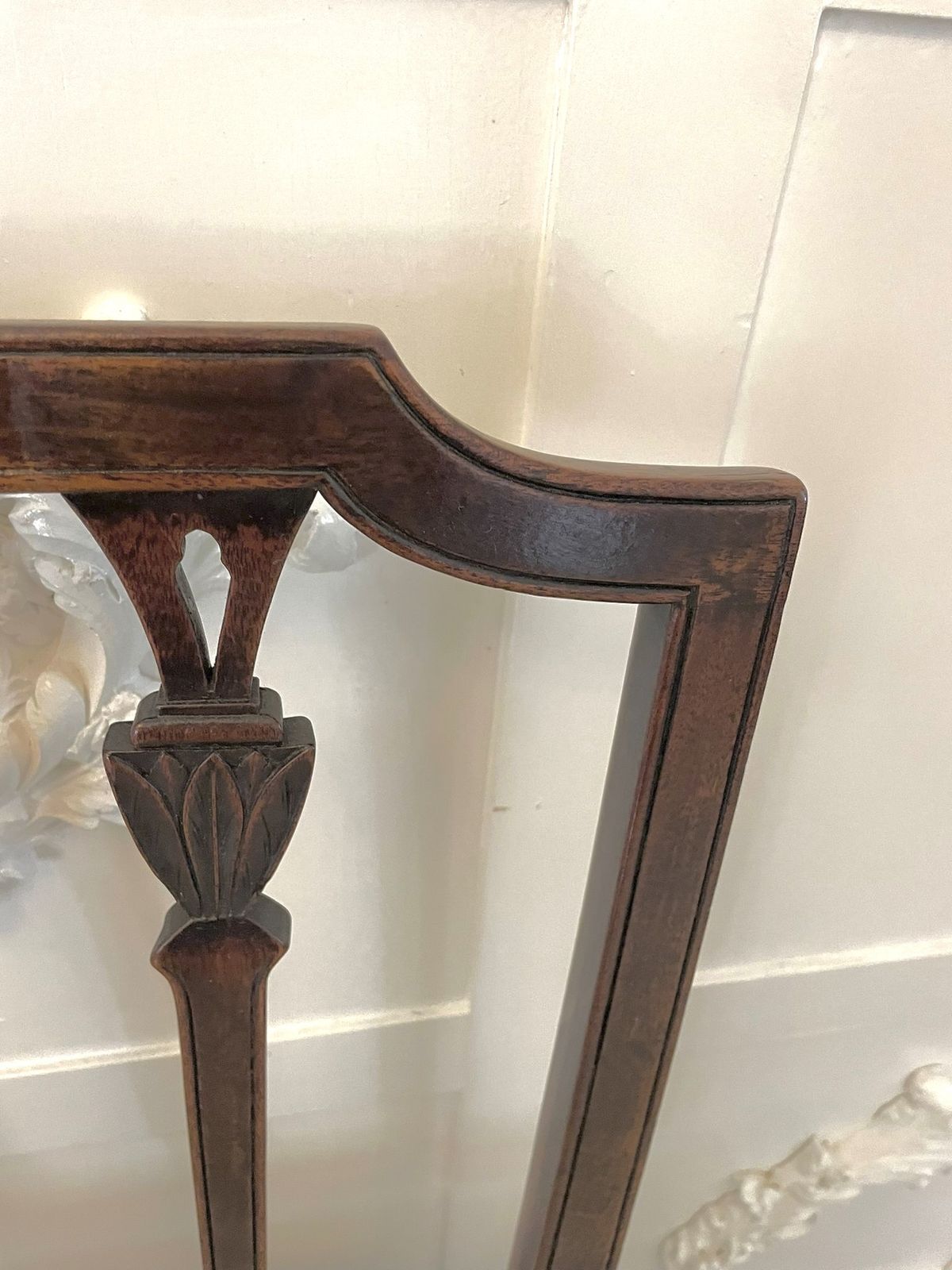 Fine Set Of 8 Antique Mahogany Dining Chairs photo Furniture