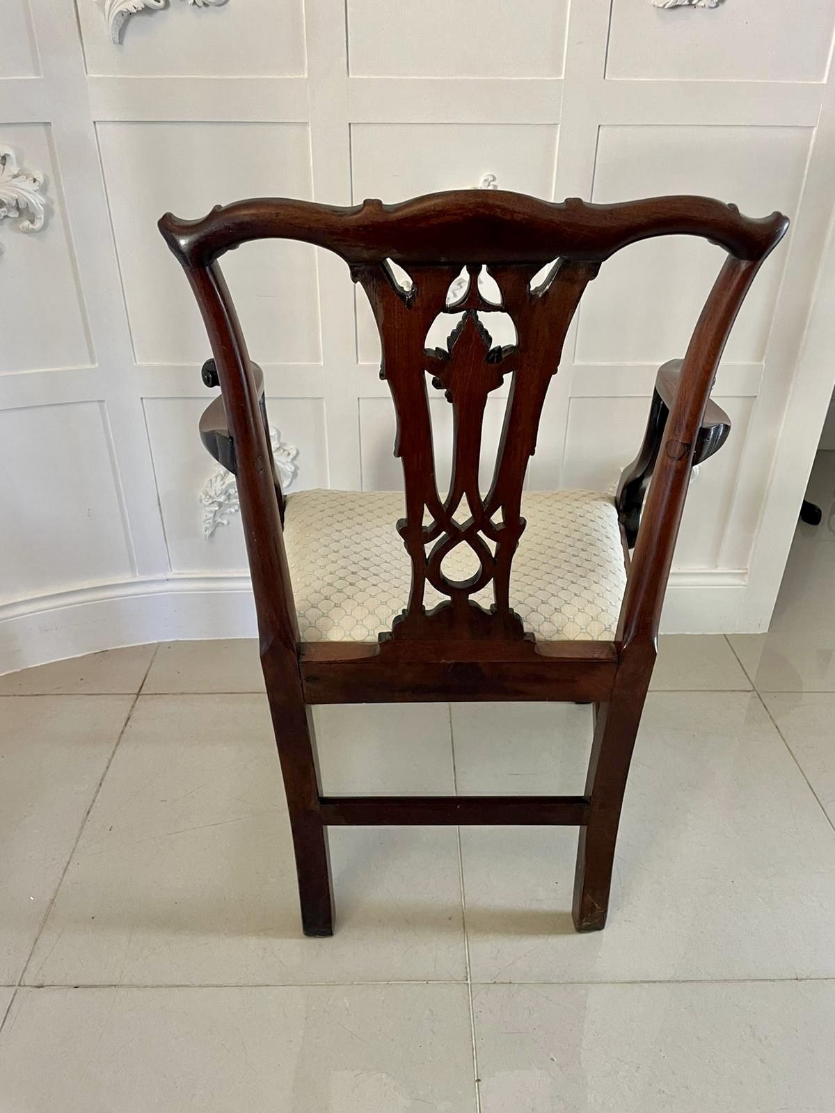 Antique Carved Mahogany Desk Chair photo buy