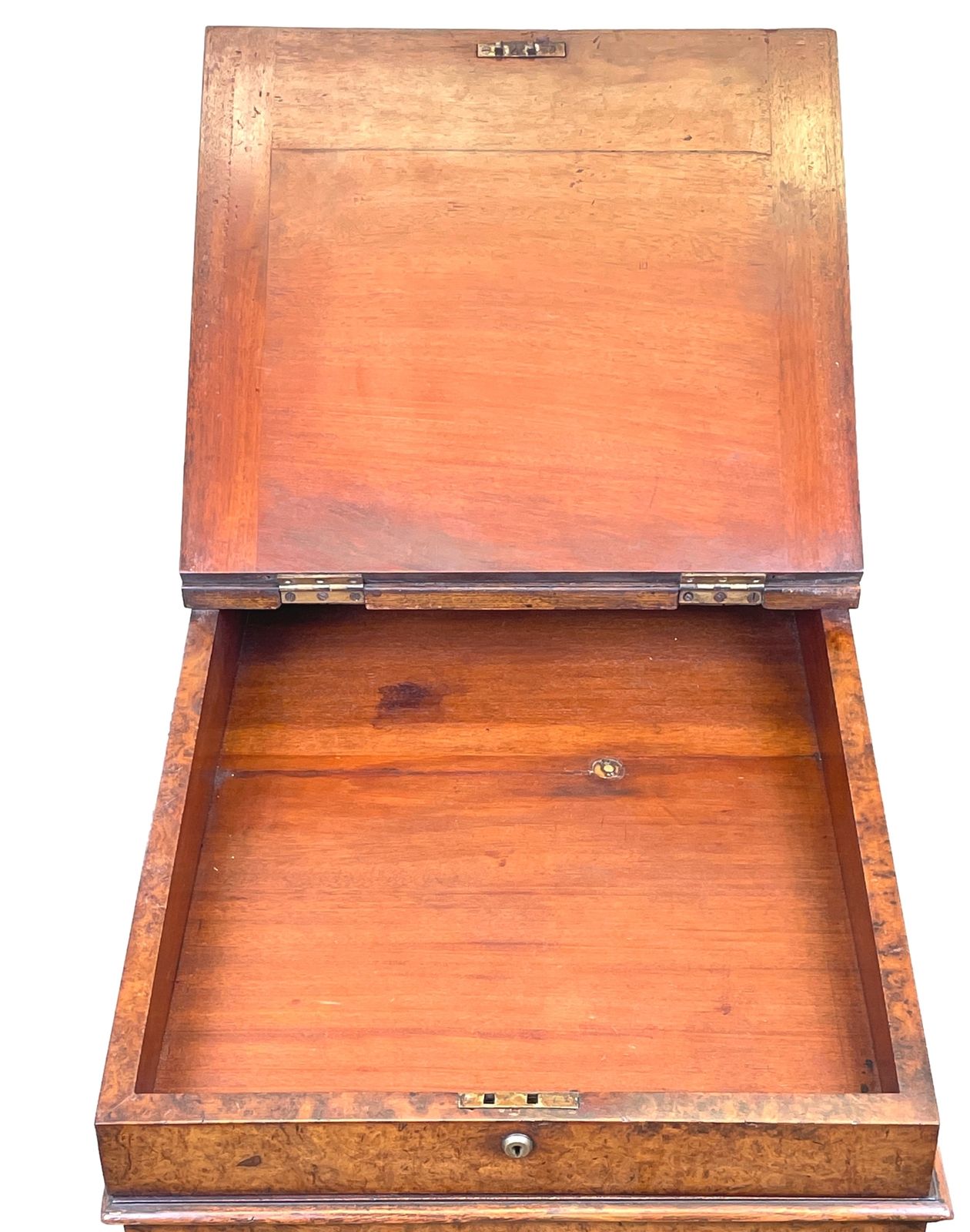 Furniture Regency Burr Elm Davenport Desk (England, Circa 1810) photo
