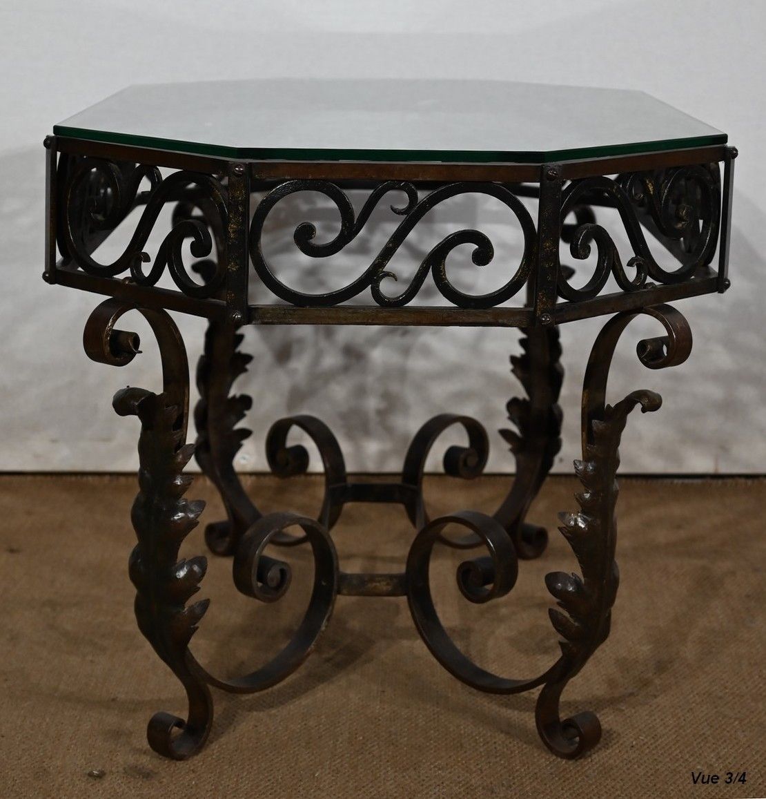 photo for sale Wrought Iron Coffee Table – 1930