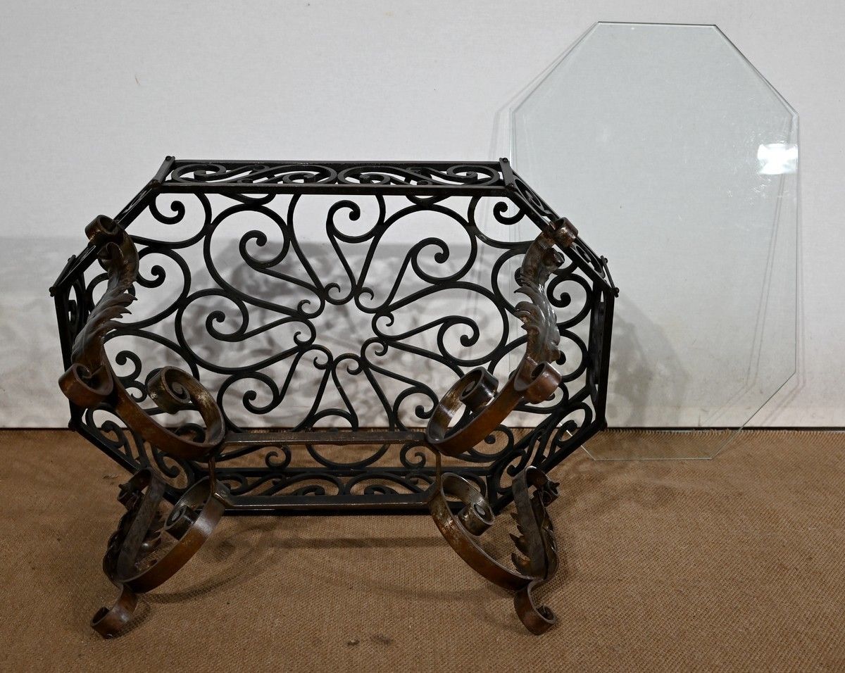 1854.0 Wrought Iron Coffee Table – 1930 photo
