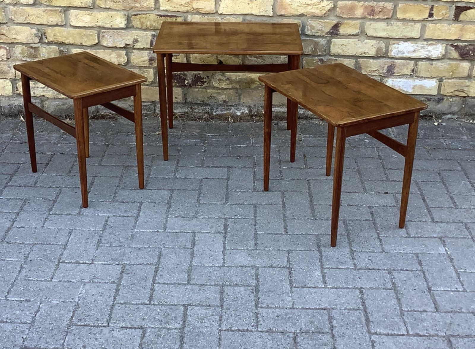 1960’s Br Glested Rosewood Nest Of Tables photo furniture
