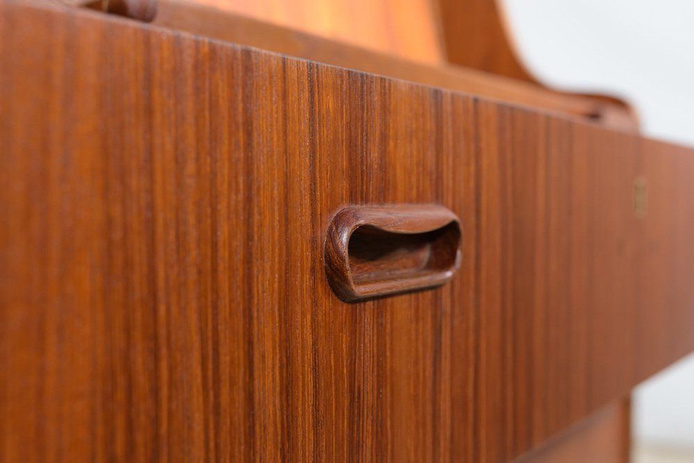 photo buy Mid Century Teak Dresser With Dressing Table 1960s