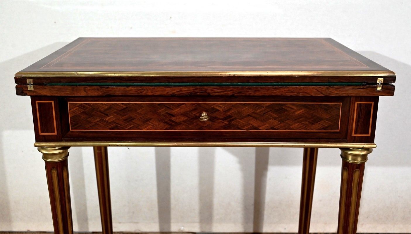 photo vinterior Multifunction Middle Table Louis XVI Style Late 19th Century