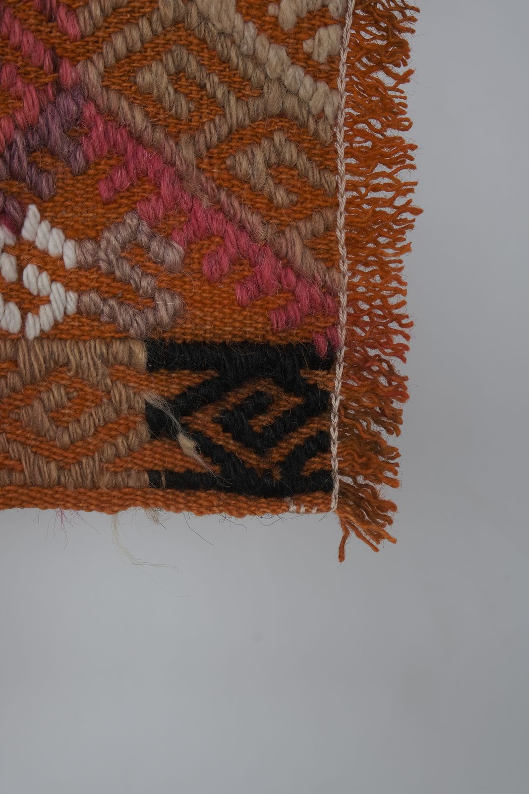 Vintage Turkish Sivas Jajim Kilim Rug 4'6'' X 10'4'' photo for sale