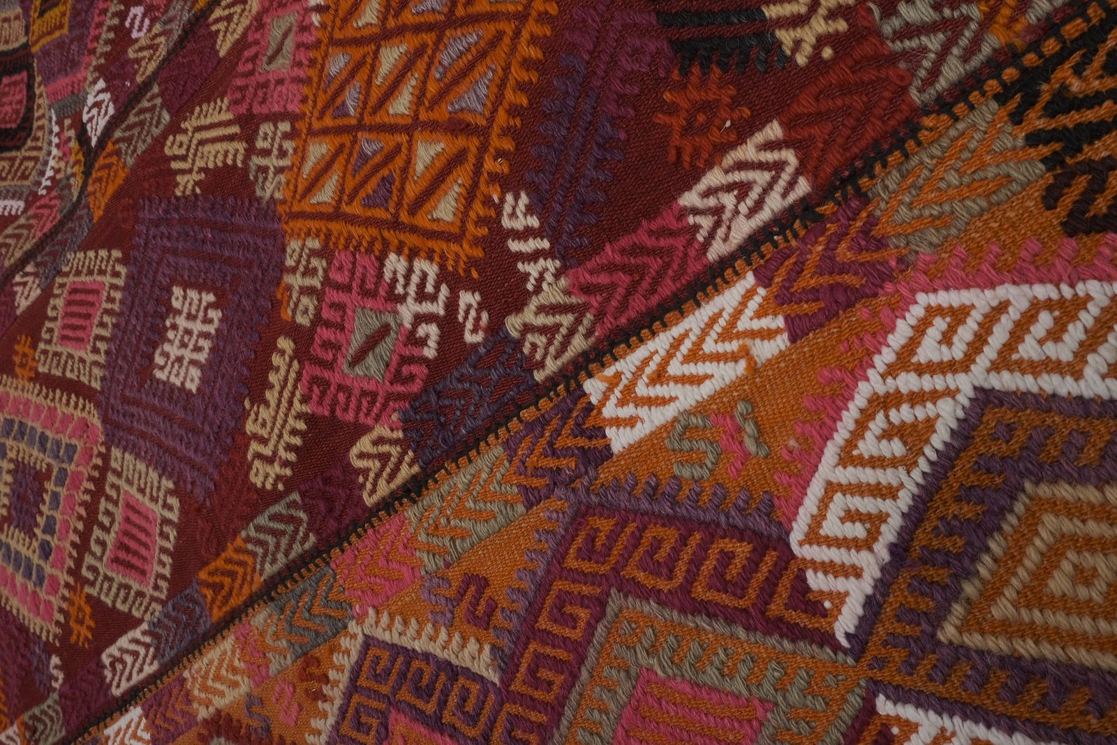 Vintage Turkish Sivas Jajim Kilim Rug 4'6'' X 10'4'' photo buy