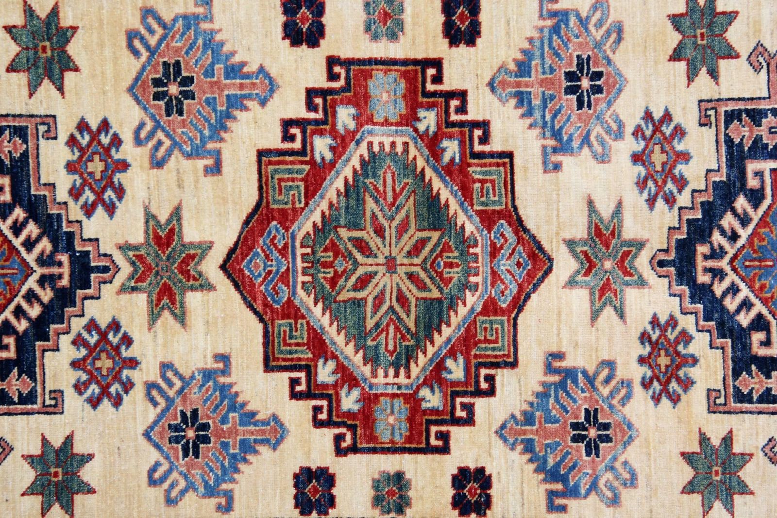 Handmade Kazak Rugs Geometric Rugs Carpet From Afghanistan photo for sale