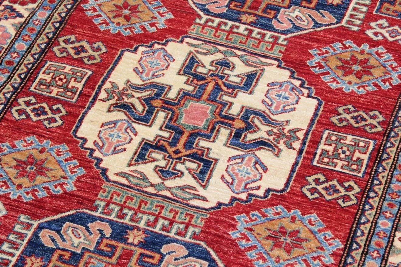 Oriental Rugs, Handmade Carpet Red Kazak Rugs For Sale photo furniture