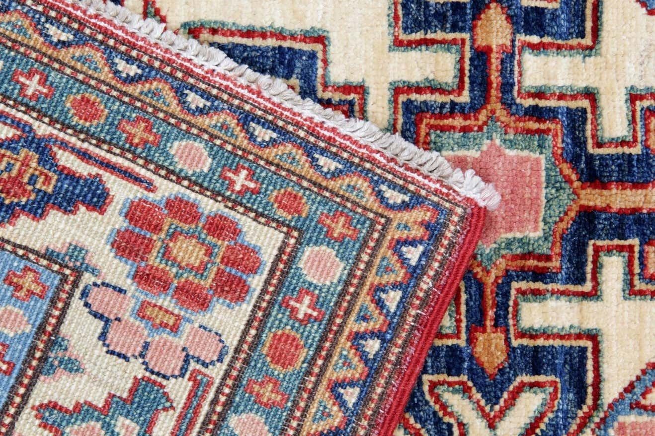 Oriental Rugs, Handmade Carpet Red Kazak Rugs For Sale photo vinterior