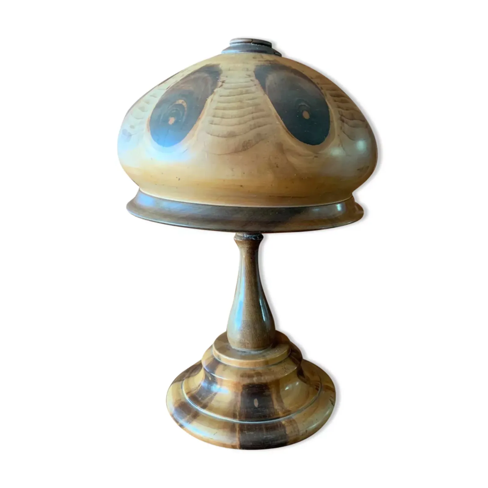 Wooden Mushroom Lamp