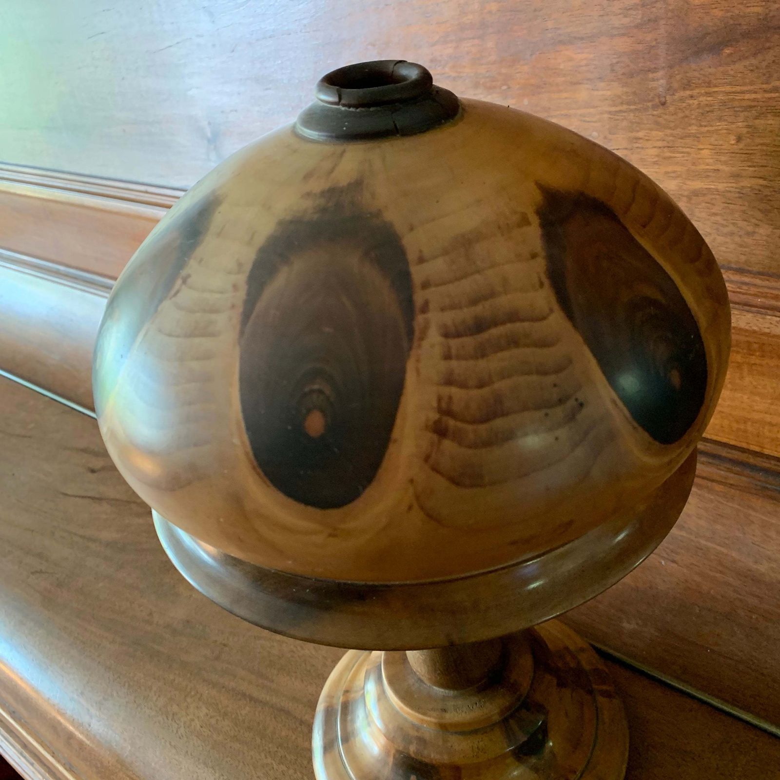 Wooden Mushroom Lamp photo vinterior
